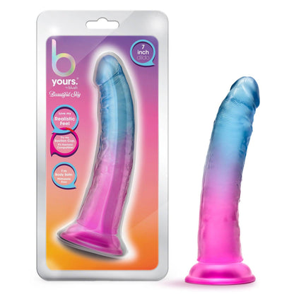 B Yours - Beautiful Sky - 7 Inch Dildo - Sunset