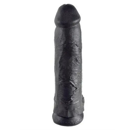 King Cock 12 Inch Cock With Balls - Black