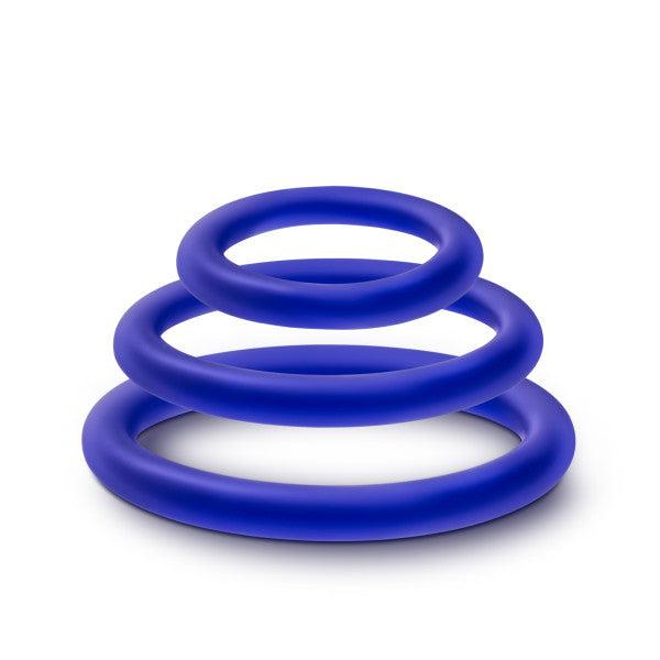 Performance - Vs4 Pure Premium Silicone Cockring Set - Indigo