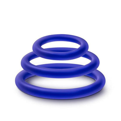 Performance - Vs4 Pure Premium Silicone Cockring Set - Indigo