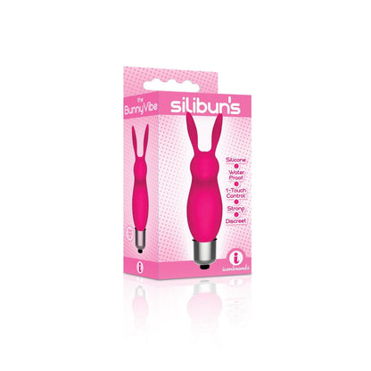 The 9's Silibus Silicone Bunny Bullet - Pink