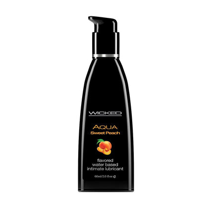 Aqua Sweet Peach Flavored Water Based Lubricant -  2 Oz. / 60 ml