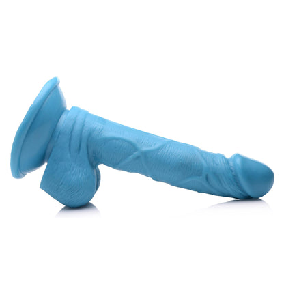 Pop Pecker 6.5 Inch Dildo With Balls - Blue