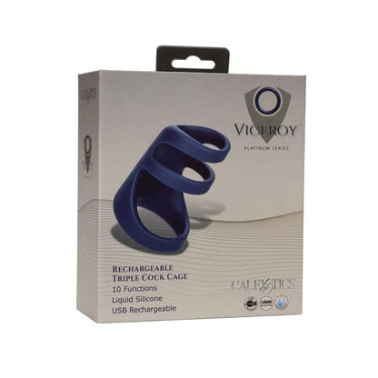 Viceroy Rechargeable Triple Cock Cage - Blue