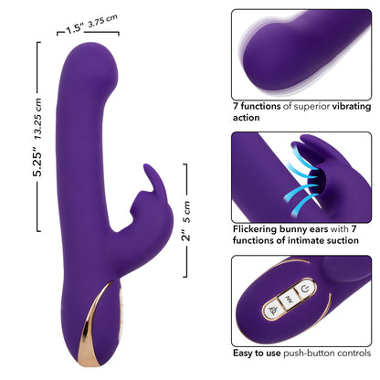 Jack Rabbit Signature Silicone Suction Rabbit -  Purple