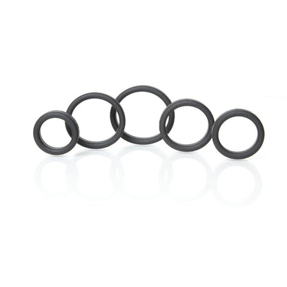 Boneyard Silicone Ring 5 Pc Kit - Black