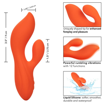 Stella Liquid Silicone Dual Teaser - Orange