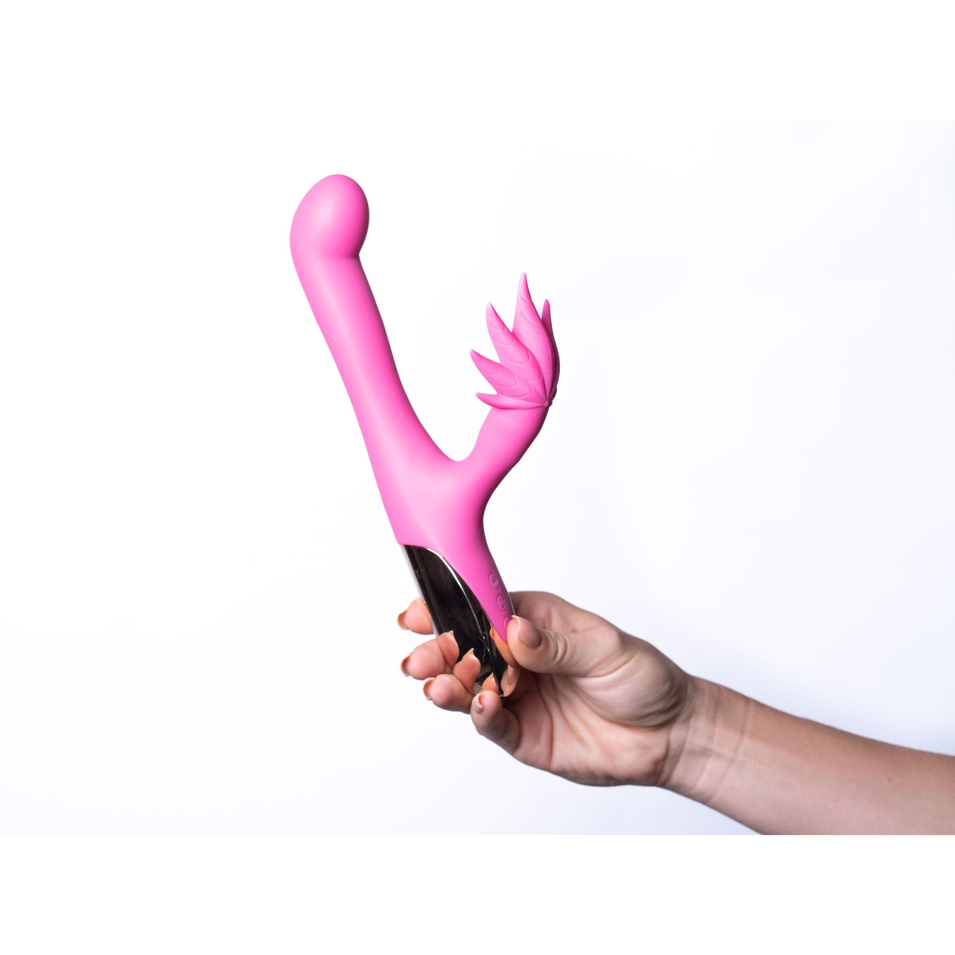 Maui 420 Series - Dual Motor G-Spot Pot Leaf - Rechargeable Vibrator - Pink