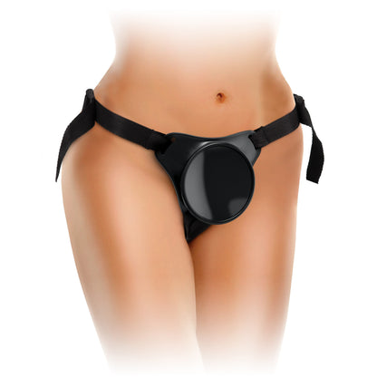 King Cock Elite Beginner's Body Dock Strap-on  Harness - Black