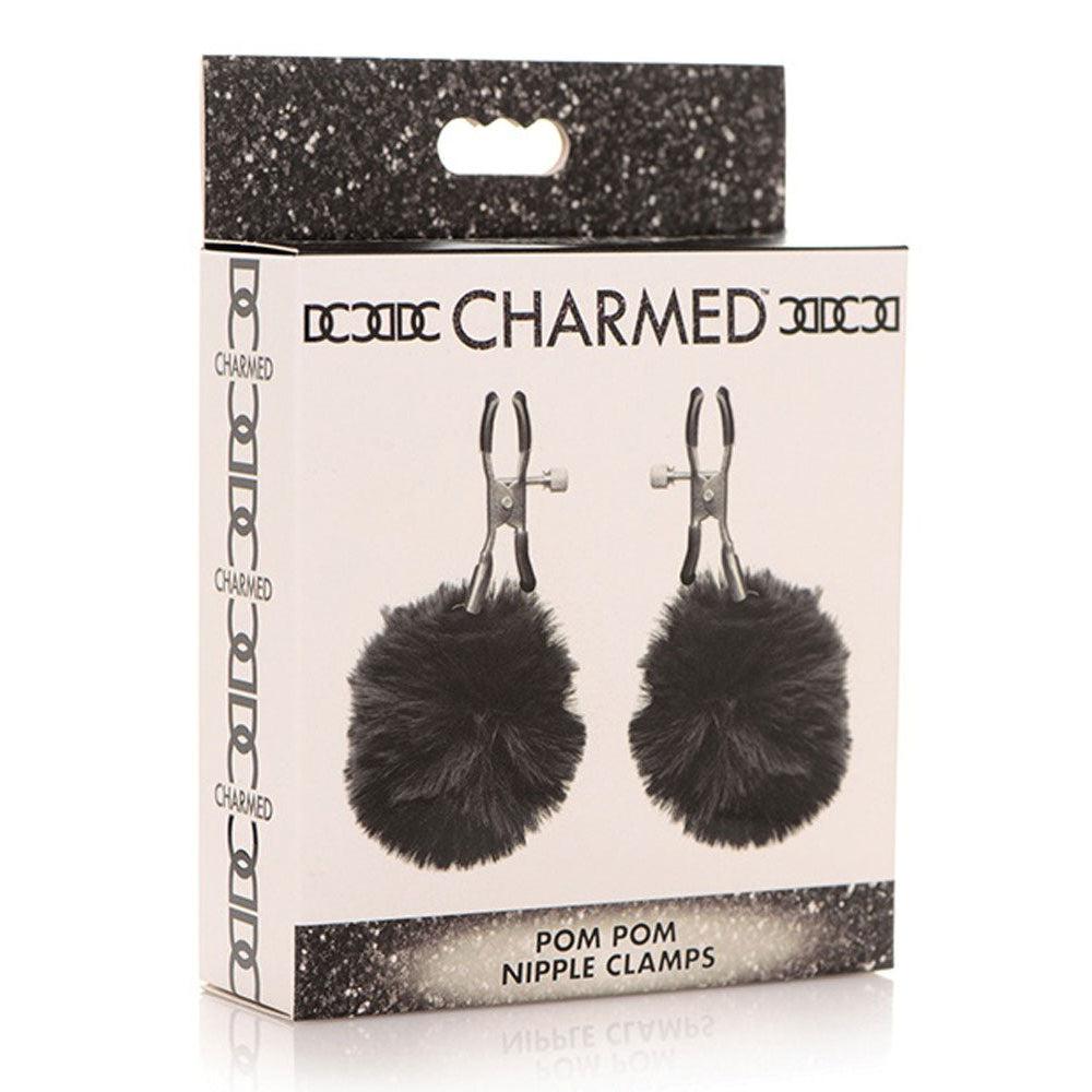 Pom Pom Nipple Clamps - Black