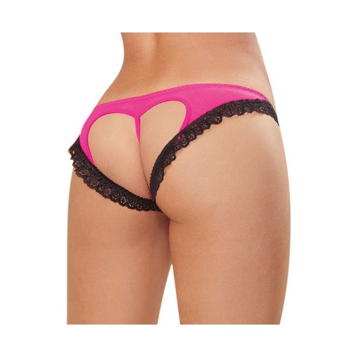 Panty - Small - Hot Pink/ Black