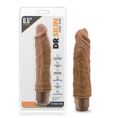 Dr. Skin - Cock Vibe 10 - 8.5 Inch Vibrating Cock  - Mocha