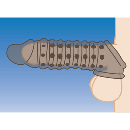 1.5 Inch Penis Enhancer Sleeve - Smoke