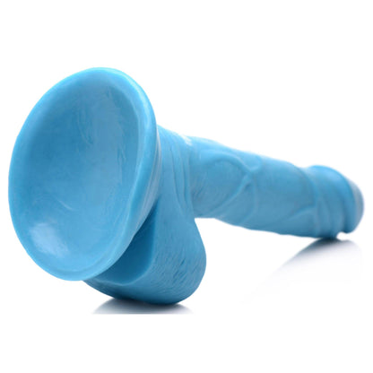 Pop Pecker 6.5 Inch Dildo With Balls - Blue