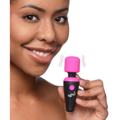 Bang - 10x Vibrating Mini Silicone Wand - Pink